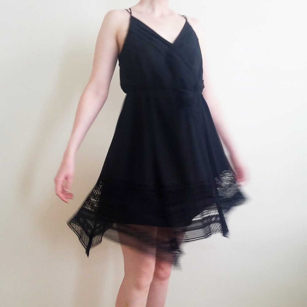 Anthropologie Greylin Lace Faux Wrap Dress